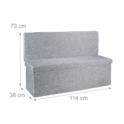 Folding stool with backrest XL
