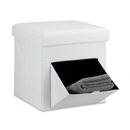 Folding stool with flap
