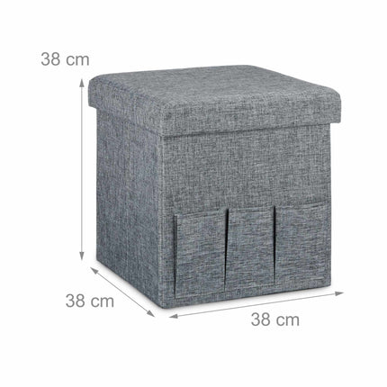 Folding stool with pockets Linne