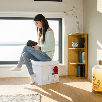 Folding stool with pockets Linne