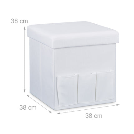 Folding stool with pockets Linne