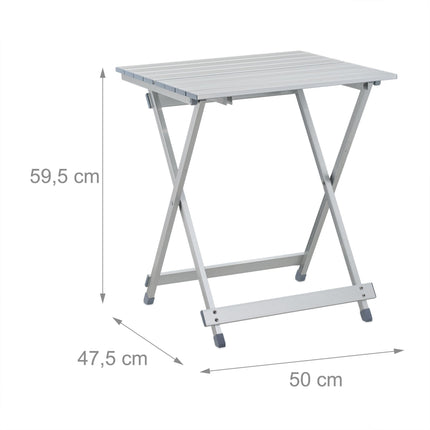 Folding table aluminum 49.5 cm