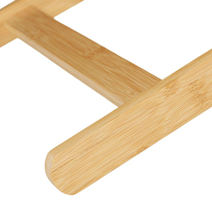Folding table bamboo height adjustable