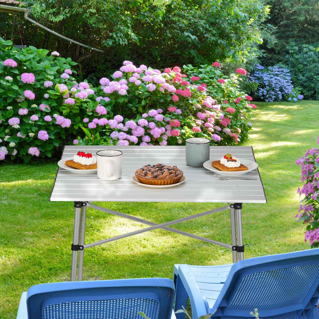 Klaptafel van aluminium