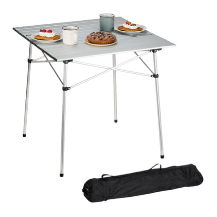 Folding table in aluminium
