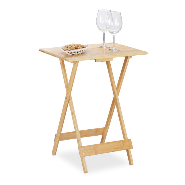 Opvouwbare tafel van bamboe