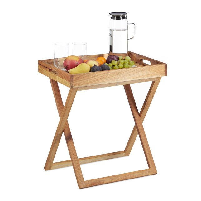 Klaptafel in notenhout