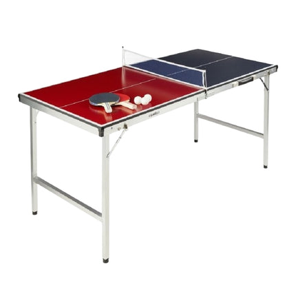 Folding table tennis table with accessories