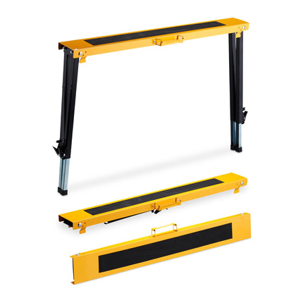 Folding trestle with carrying handle set of 2