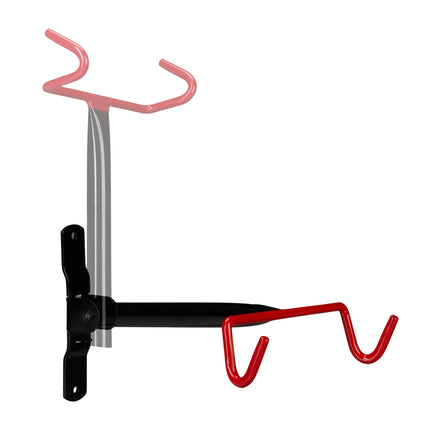 Folding wall bracket for bicycle