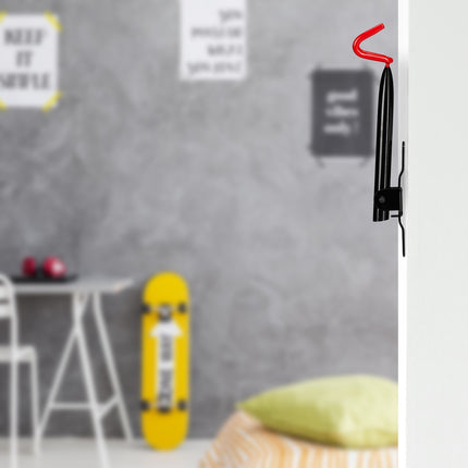 Folding wall bracket for bicycle