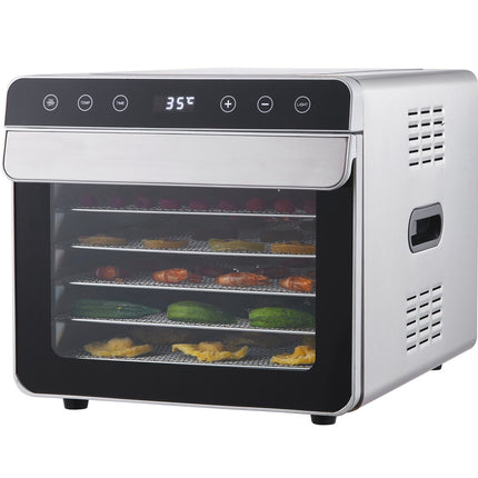 Suszarka do żywności, 6 tac ze stali nierdzewnej, 700 W