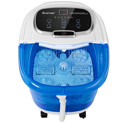 Foot Spa Massager, 500W Infrared Heat, 6 Rollers