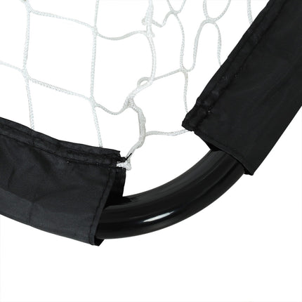 Soccer goal set of 2 - Foldable metal frame, 90x36x60 cm