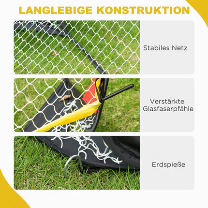 Folding football goals in steel set of 2 for garden or park