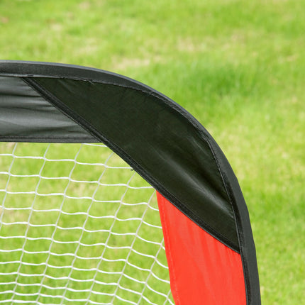 Folding football goals in steel set of 2 for garden or park