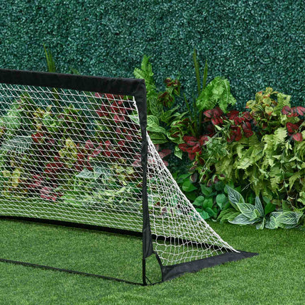 Folding mini soccer goals in steel and Tetrolon, set of 2