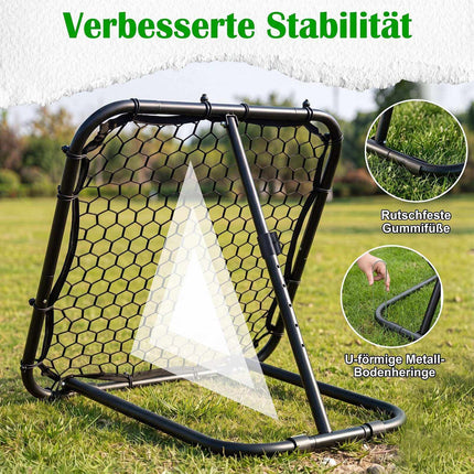 Football Rebounder 85x85 cm, 5 Angles, Foldable