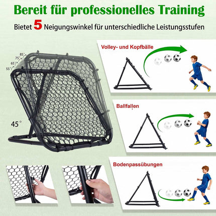 Football Rebounder 85x85 cm, 5 Angles, Foldable
