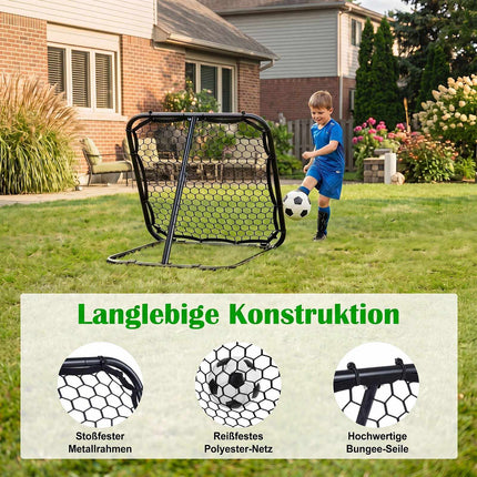 Football Rebounder 85x85 cm, 5 Angles, Foldable