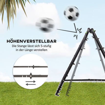 Football Rebounder Net - Double sided, adjustable steel