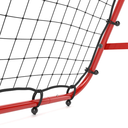 Adjustable double-sided football rebounder net for training