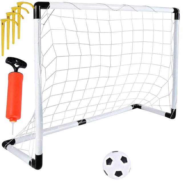Voetbaldoel + bal + pomp 23459