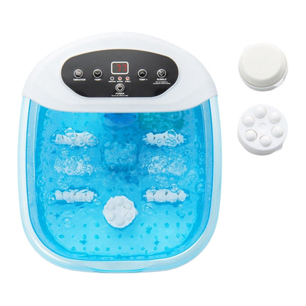 Foot massager foot bath foot bath with removable pedicure stone 1-hour automatic switch-off blue