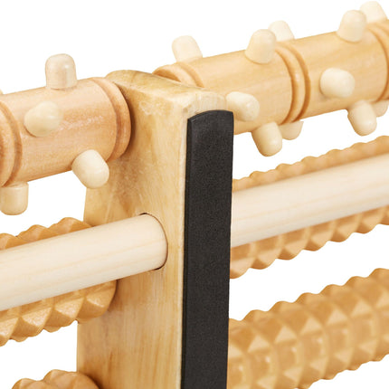 Foot massage roller wood