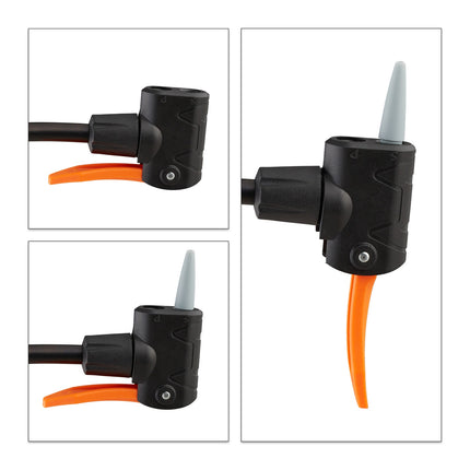 Foot pump with pressure gauge