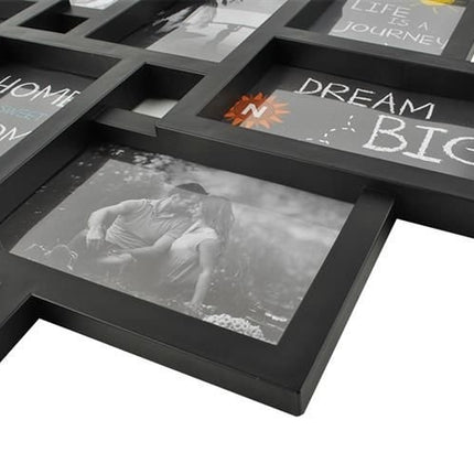 Frame for 10 photos - black