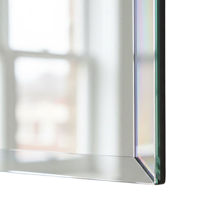 Frameless Bevelled Wall Mirror, 50 x 70 cm
