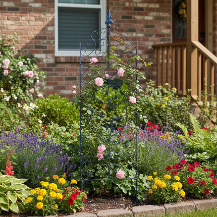 Free-Standing Metal Trellis for Climbing Plants