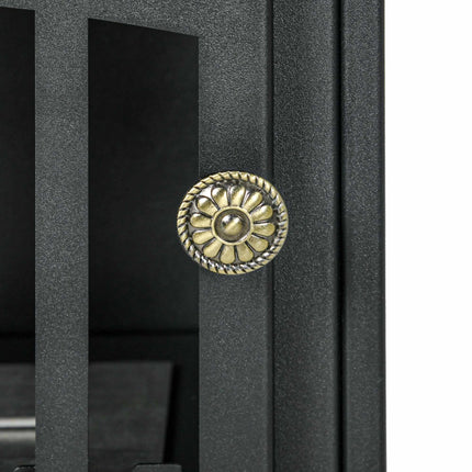 Freestanding Ethanol Fireplace, Black, 3h Burn Time