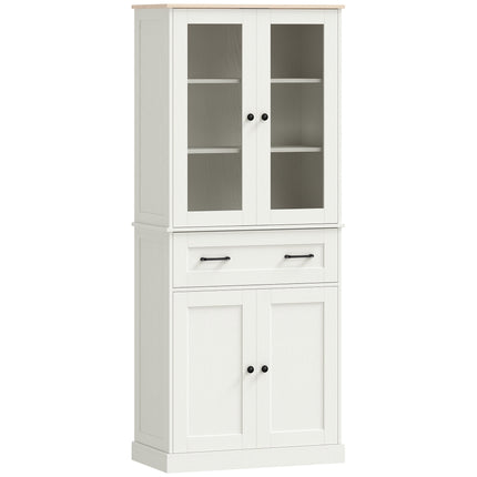 Freestanding Kitchen Pantry Cabinet with Adjustable Shelves