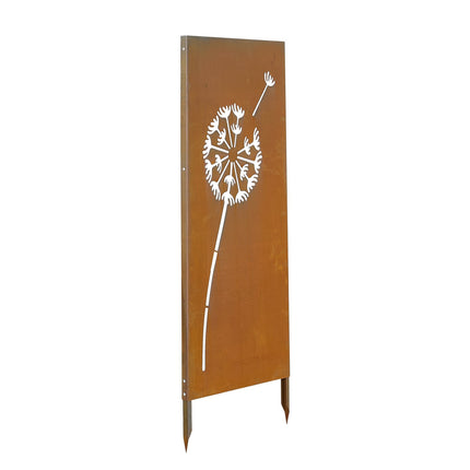Freestanding Metal Privacy Screen 61 x 160 cm, Steel