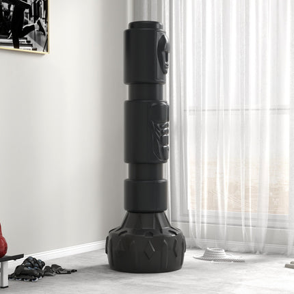 Adjustable stand alone punching bag with suction base
