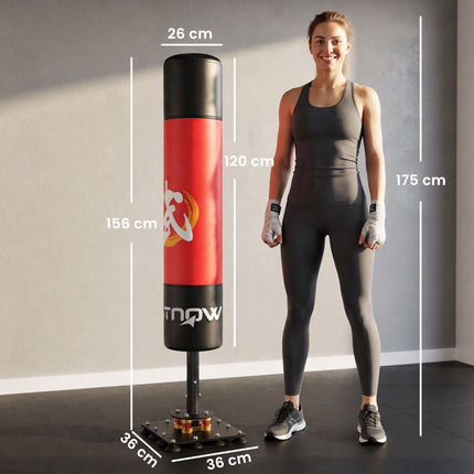 Freestanding Punching Bag with Suction Cups, 156 cm