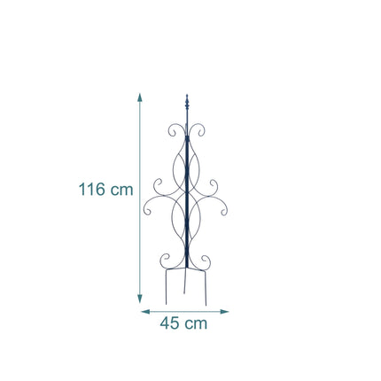 Freestanding Steel Garden Trellis for Climbing Plants