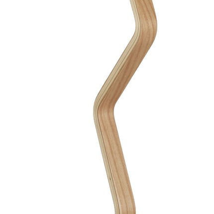 Freestanding Towel Stand with 2 Bars, Wood Frame