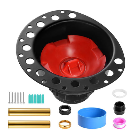 Freestanding Tub Drain Rough-In Kit, ABS, 2 Brass Tailpipes
