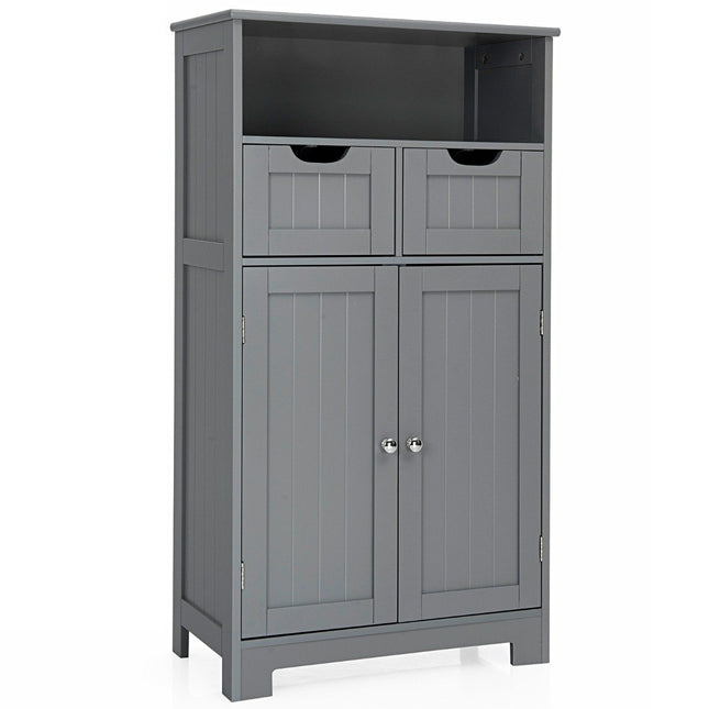 Freestanding cabinet with drawers for the kitchen bathroom 60 x 30 x 109cm gray