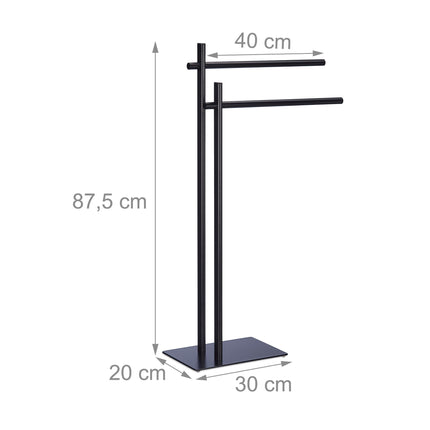 Freestanding towel rack