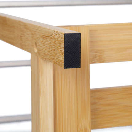 Freestanding towel rail with shelf