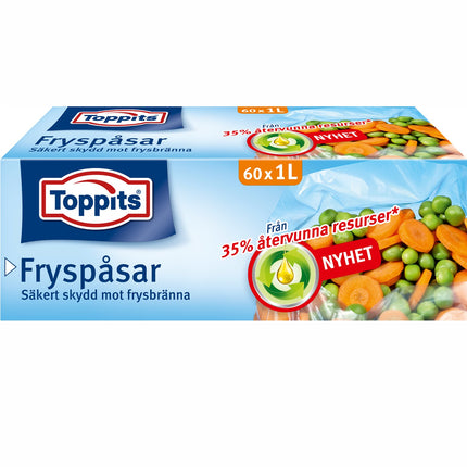 Freezer bags 1L 60pcs (Note 9pcs DFP)