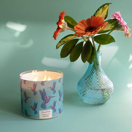 Frida Kahlo Scented Candle in Artistic Glass