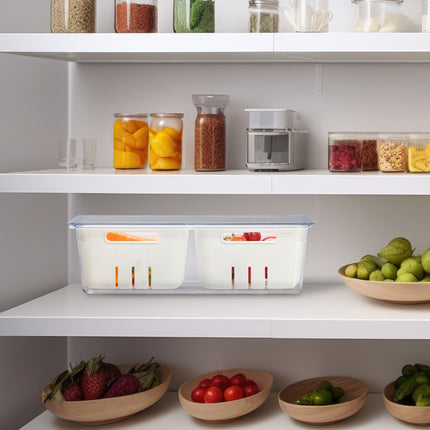 Fridge Organisers with Drainage, Set of 3