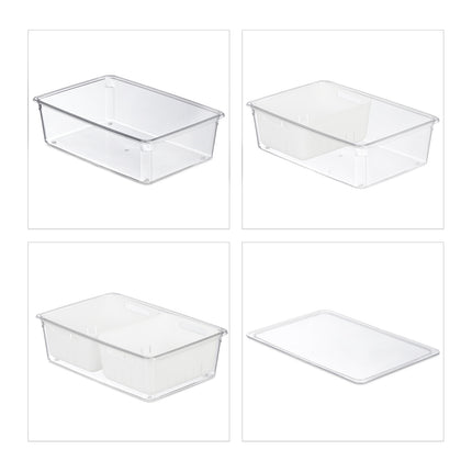 Fridge Organisers with Drainage, Set of 3