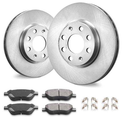 Front Brake Kit, 257mm Rotors and Ceramic Pads for Adam Corsa D