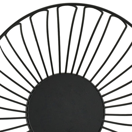 Fruit bowl in black metal